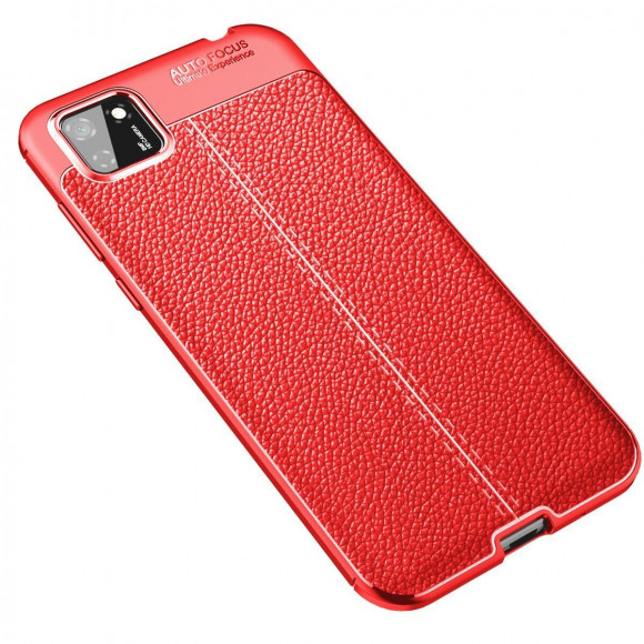 Чехол-накладка Litchi Grain для Huawei Y5p / Honor 9S  (красный) Чехол-накладка Litchi Grain для Huawei Y5p / Honor 9S  (красный)