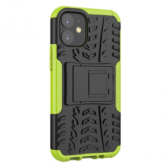 Чехол Hybrid Armor для iPhone 12 mini (черный + зеленый) Чехол Hybrid Armor для iPhone 12 mini (черный + зеленый)