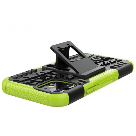 Чехол Hybrid Armor для iPhone 12 mini (черный + зеленый) Чехол Hybrid Armor для iPhone 12 mini (черный + зеленый)