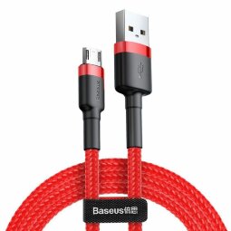 Кабель Micro-USB 2.4A Baseus - 0,5 метра (красный)