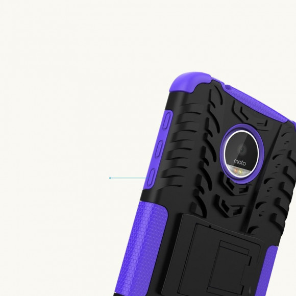 Чехол Hybrid Armor для Motorola Moto Z Play (черный + фиолетовый) Чехол Hybrid Armor для Motorola Moto Z Play (черный + фиолетовый)