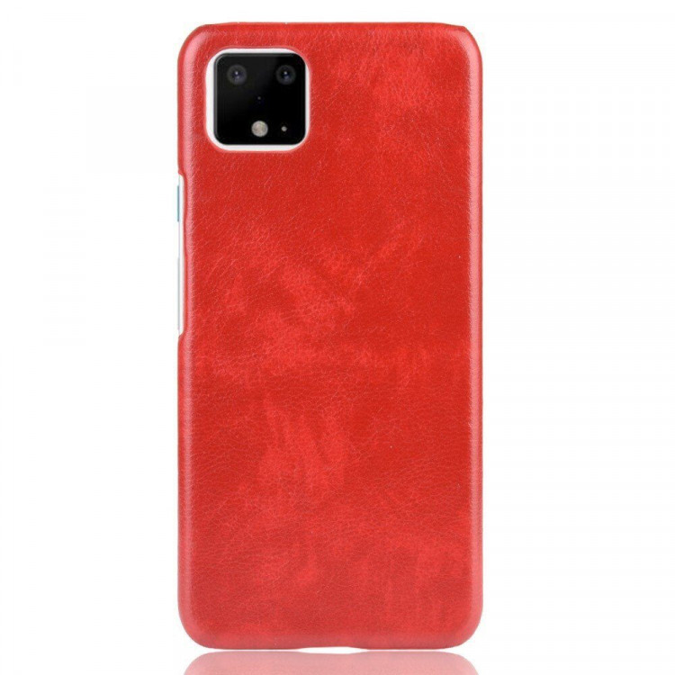 Кожаная накладка-чехол для Google Pixel 4 XL (красный)