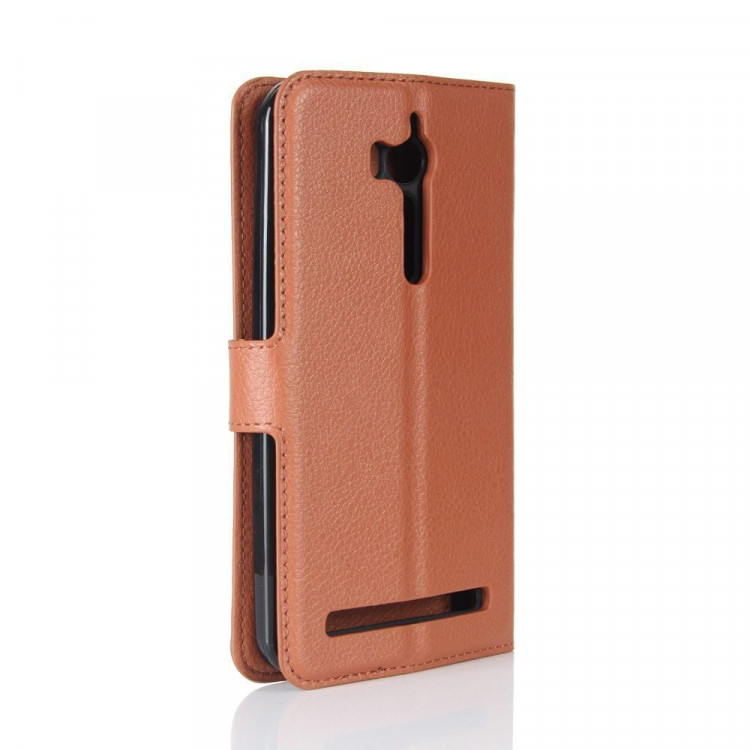 Чехол с визитницей для ASUS ZenFone Go ZB552KL  (коричневый)