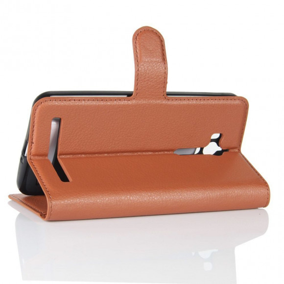 Чехол с визитницей для ASUS ZenFone Go ZB552KL  (коричневый) Чехол с визитницей для ASUS ZenFone Go ZB552KL  (коричневый)