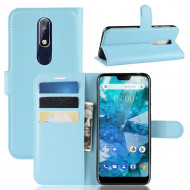 Чехол для Nokia 7.1 (голубой) Чехол для Nokia 7.1 (голубой)