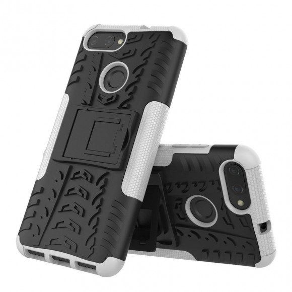 Чехол Hybrid Armor для Asus ZenFone Max Plus (M1) ZB570TL (черный + белый)