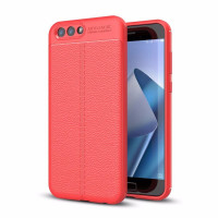 Чехол-накладка Litchi Grain для Asus Zenfone 4 ZE554KL (красный)