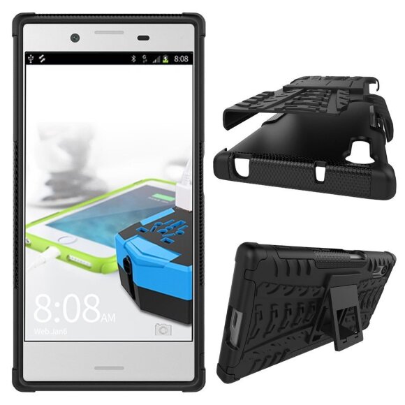Чехол Hybrid Armor для Sony Xperia XZ / XZs (черный) Чехол Hybrid Armor для Sony Xperia XZ / XZs (черный)