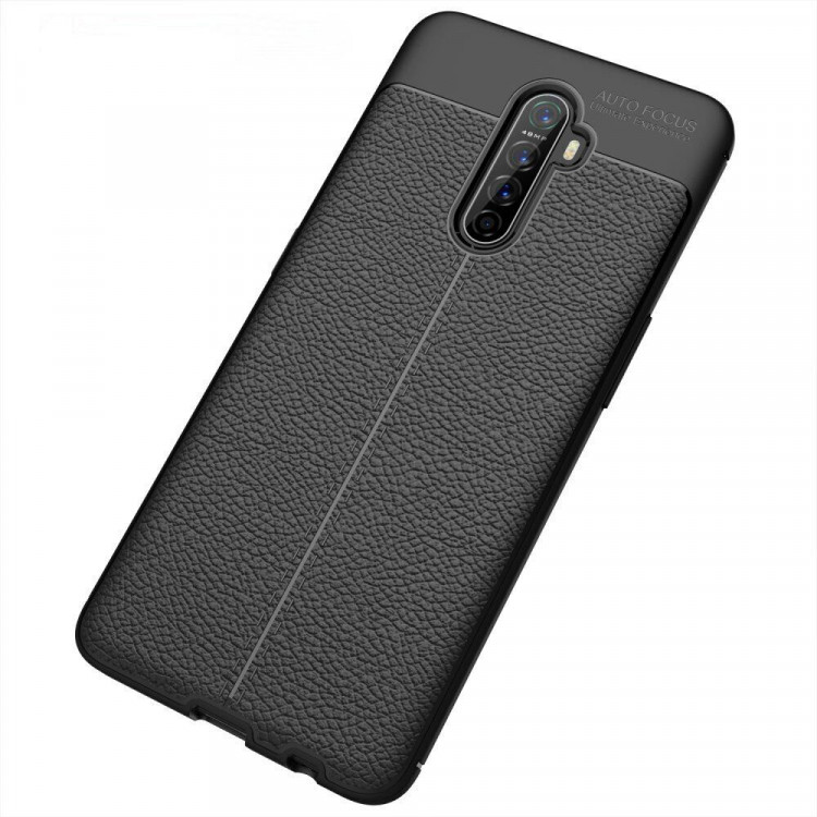 Чехол-накладка Litchi Grain для Oppo Reno Ace (черный)