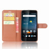 Чехол с визитницей для ZTE Blade V8 Pro (коричневый)