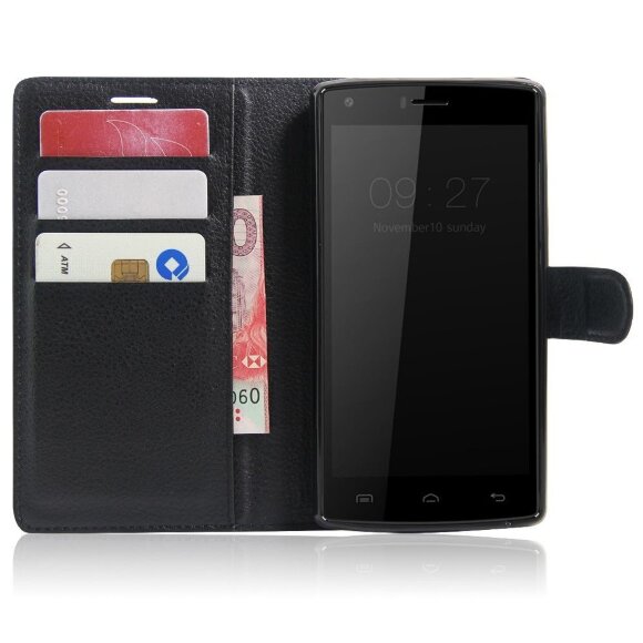 Чехол с визитницей для DOOGEE X5 Max / X5 Max Pro (черный)