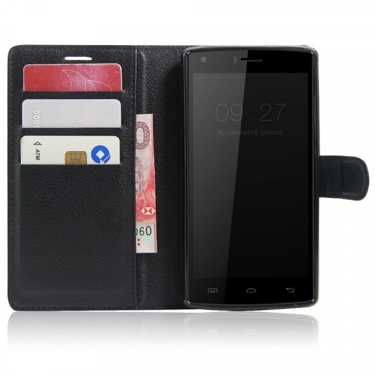 Чехол с визитницей для DOOGEE X5 Max / X5 Max Pro (черный)