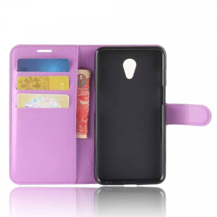 Чехол с визитницей для Meizu M6s (фиолетовый)