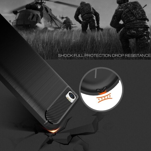 Чехол-накладка Carbon Fibre для Xiaomi Mi5 (черный)