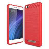 Чехол-накладка Carbon Fibre для Xiaomi Redmi 4A (красный) Чехол-накладка Carbon Fibre для Xiaomi Redmi 4A (красный)