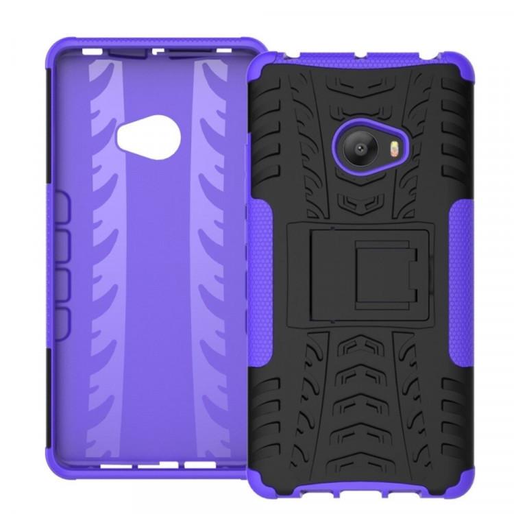 Чехол Hybrid Armor для Xiaomi Mi Note 2 (черный + фиолетовый)
