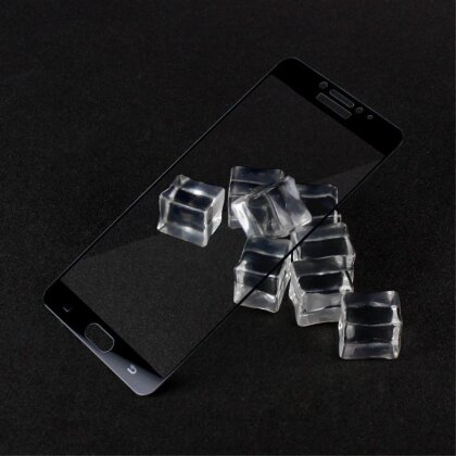 Защитное стекло 3D для Samsung Galaxy C7 Pro (черный)