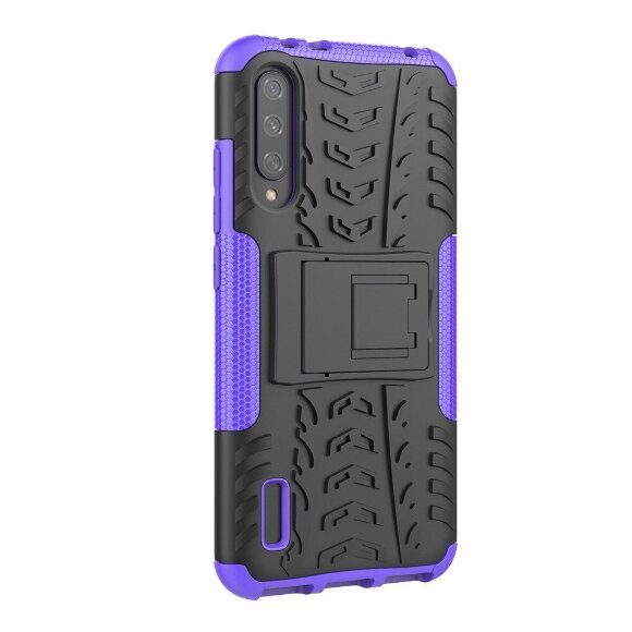 Чехол Hybrid Armor для Xiaomi Mi CC9e / Xiaomi Mi A3 (черный + фиолетовый) Чехол Hybrid Armor для Xiaomi Mi CC9e / Xiaomi Mi A3 (черный + фиолетовый)
