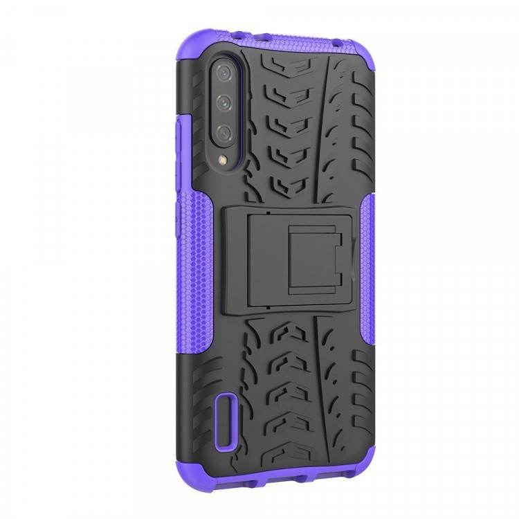 Чехол Hybrid Armor для Xiaomi Mi CC9e / Xiaomi Mi A3 (черный + фиолетовый)