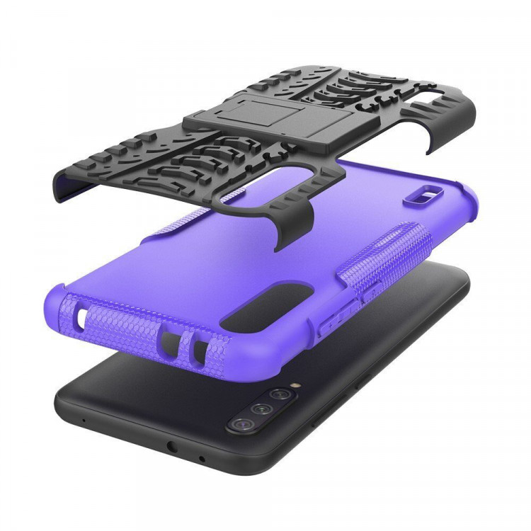 Чехол Hybrid Armor для Xiaomi Mi CC9e / Xiaomi Mi A3 (черный + фиолетовый)