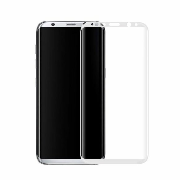Защитное стекло 3D для Samsung Galaxy Note 8 (белый)