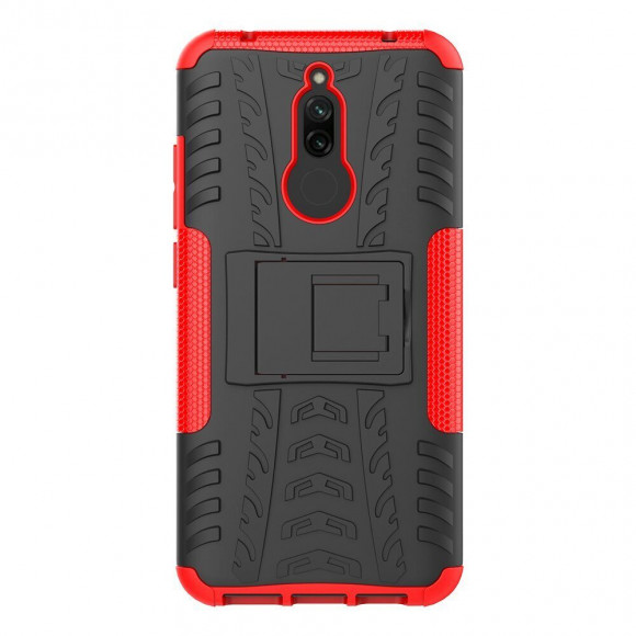 Чехол Hybrid Armor для Xiaomi Redmi 8 / Redmi 8A (черный + красный)
