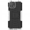 Чехол Hybrid Armor для Xiaomi Mi 11 Lite / Xiaomi Mi 11 Lite 5G (черный + белый)