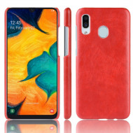 Кожаная накладка-чехол для Samsung Galaxy A20e (красный) Кожаная накладка-чехол для Samsung Galaxy A20e (красный)