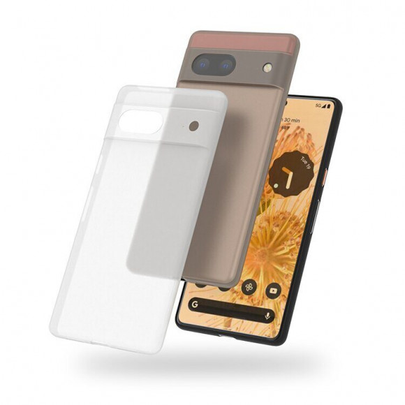 Ультратонкий чехол для Google Pixel 7a (серый) Ультратонкий чехол для Google Pixel 7a (серый)