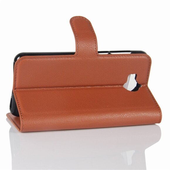 Чехол с визитницей для Huawei Y5 2017 / Y6 2017 (коричневый) Чехол с визитницей для Huawei Y5 2017 / Y6 2017 (коричневый)