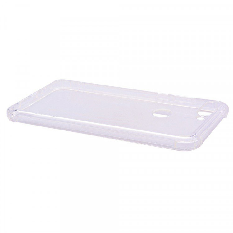 Силиконовый чехол с усиленными бортиками для Huawei Y6 Prime (2018) / Honor 7A / Honor 7C (AUM-L41) / Honor 7A Pro (AUM-L29) (прозрачный)