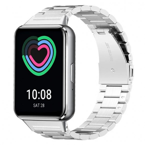 Стальной браслет для Samsung Galaxy Fit 3 SM-R390 (серебряный)