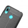 Чехол-накладка Litchi Grain для Huawei Y7 (2019) / Y7 Prime (2019) (черный)