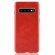 Кожаная накладка-чехол Litchi Texture для Samsung Galaxy S10 (красный)