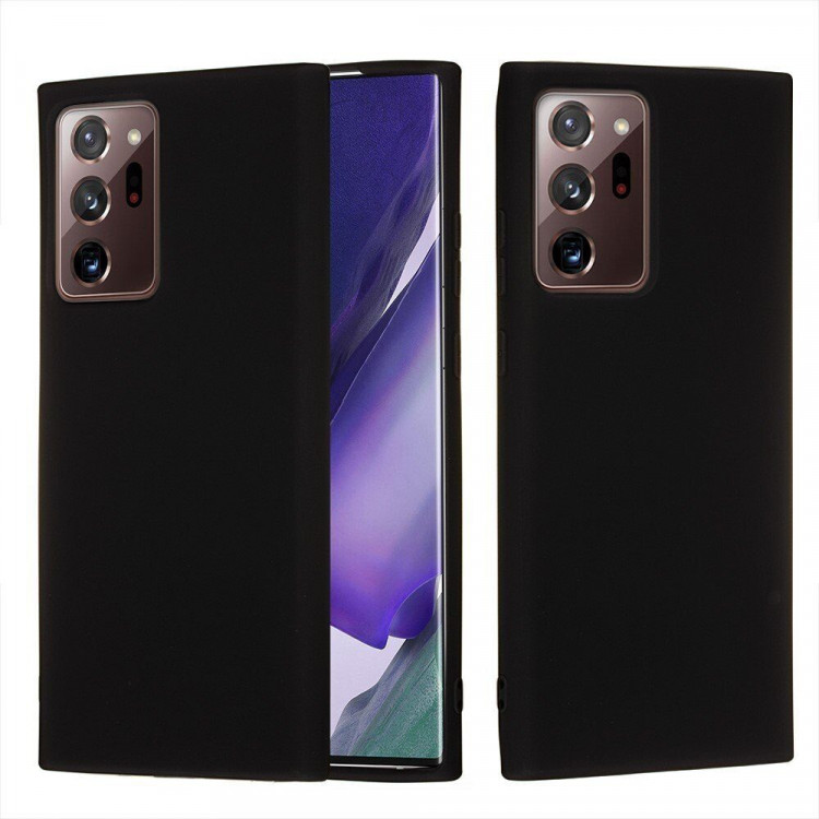 Силиконовый чехол Mobile Shell для Samsung Galaxy Note20 Ultra (черный)