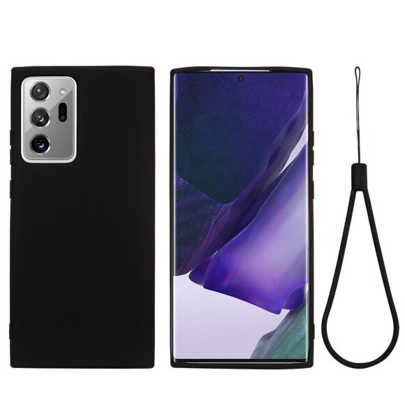 Силиконовый чехол Mobile Shell для Samsung Galaxy Note20 Ultra (черный) Силиконовый чехол Mobile Shell для Samsung Galaxy Note20 Ultra (черный)