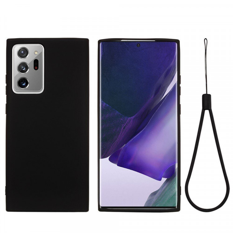 Силиконовый чехол Mobile Shell для Samsung Galaxy Note20 Ultra (черный)
