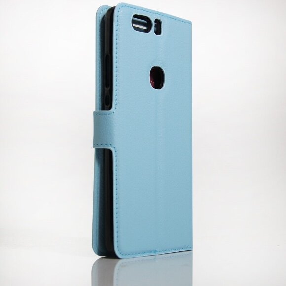 Чехол с визитницей для Huawei Honor V8 (голубой) Чехол с визитницей для Huawei Honor V8 (голубой)