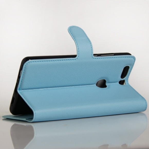 Чехол с визитницей для Huawei Honor V8 (голубой) Чехол с визитницей для Huawei Honor V8 (голубой)