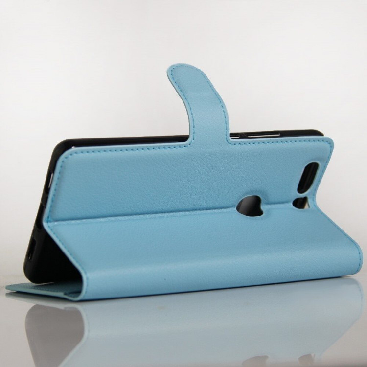 Чехол с визитницей для Huawei Honor V8 (голубой)