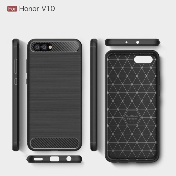 Чехол-накладка Carbon Fibre для Huawei Honor V10 / Honor View 10 (черный) Чехол-накладка Carbon Fibre для Huawei Honor V10 / Honor View 10 (черный)