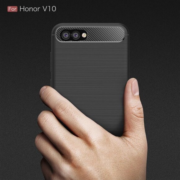 Чехол-накладка Carbon Fibre для Huawei Honor V10 / Honor View 10 (черный) Чехол-накладка Carbon Fibre для Huawei Honor V10 / Honor View 10 (черный)