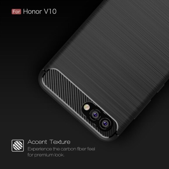 Чехол-накладка Carbon Fibre для Huawei Honor V10 / Honor View 10 (черный) Чехол-накладка Carbon Fibre для Huawei Honor V10 / Honor View 10 (черный)