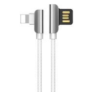 Угловой кабель Lightning Hoco U42 Exquisite (белый) Угловой кабель Lightning Hoco U42 Exquisite (белый)