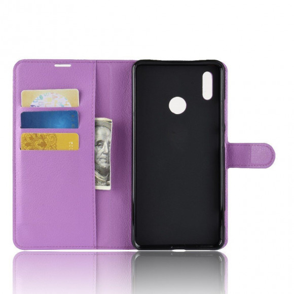 Чехол с визитницей для Huawei Honor Note 10 (фиолетовый) Чехол с визитницей для Huawei Honor Note 10 (фиолетовый)