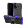 Чехол Hybrid Armor для Huawei nova 5T / Honor 20 Pro / Honor 20 (черный + фиолетовый)