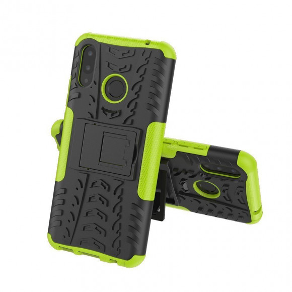Чехол Hybrid Armor для Huawei Nova 3i / P Smart+ (Plus) (черный + зеленый) Чехол Hybrid Armor для Huawei Nova 3i / P Smart+ (Plus) (черный + зеленый)