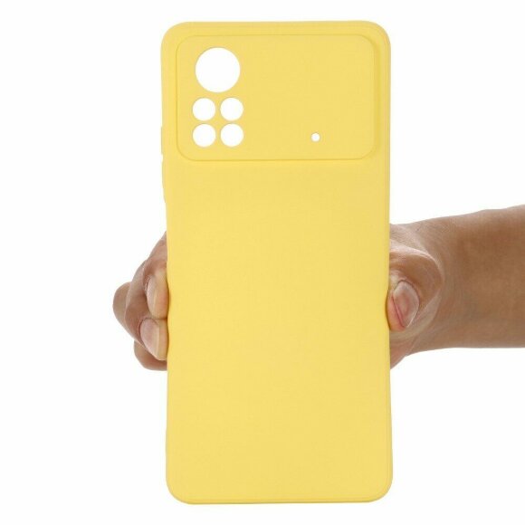 Силиконовый чехол Mobile Shell для Xiaomi Poco X4 Pro 5G (желтый) Силиконовый чехол Mobile Shell для Xiaomi Poco X4 Pro 5G (желтый)