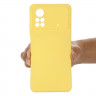 Силиконовый чехол Mobile Shell для Xiaomi Poco X4 Pro 5G (желтый)