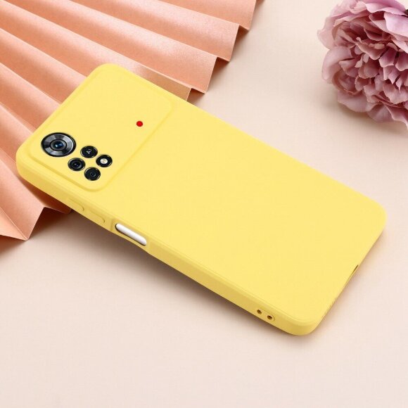 Силиконовый чехол Mobile Shell для Xiaomi Poco X4 Pro 5G (желтый) Силиконовый чехол Mobile Shell для Xiaomi Poco X4 Pro 5G (желтый)